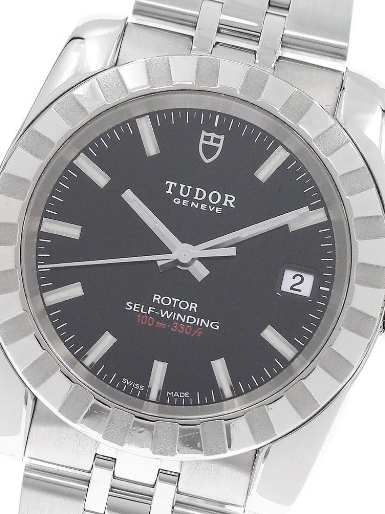 Tudor Classic 21010 Date Black Dial Automatic Mens Watch948245